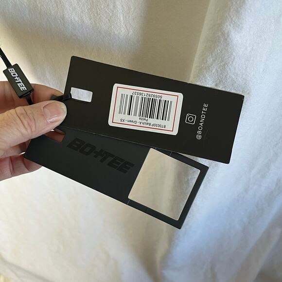 Bo and Tee High Rise Crop Neon Green Leggings NEW Logo on Leg Size XS Petite - Picture 7 of 11